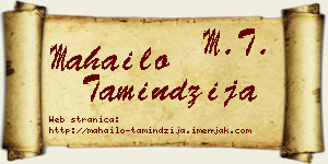 Mahailo Tamindžija vizit kartica